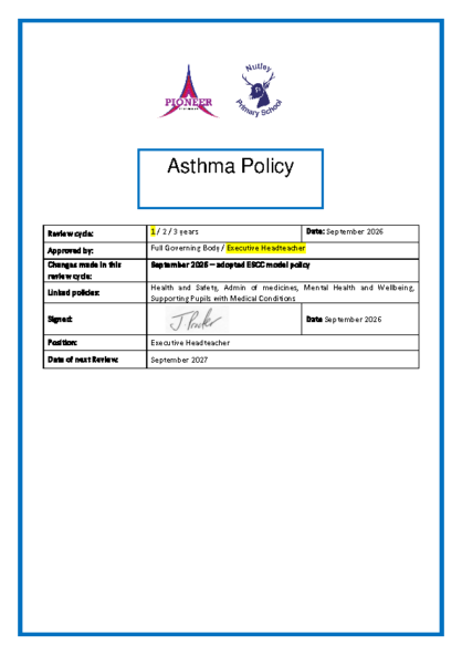 Asthma Policy