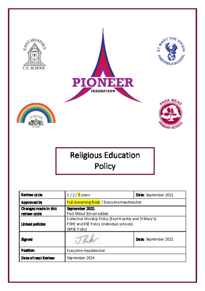 R.E. Policy Pioneer Federation