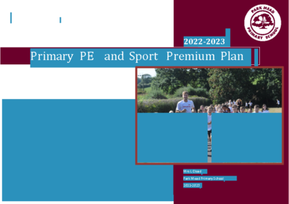 Primary PE and Sport Premium Grant 2022-23