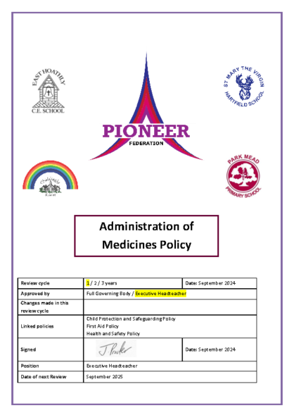 Administration of Medicines Policy