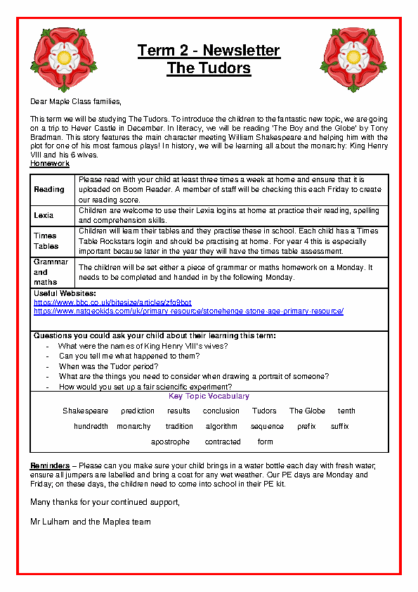 Term 2 2025/26 – The Tudors