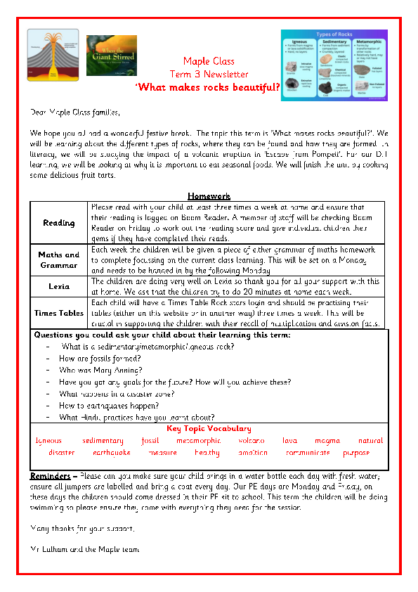 Term 3 2025/26 – What Makes Rocks Beautiful?