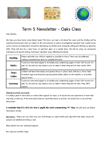 Term 5 2025/26 – The Coast