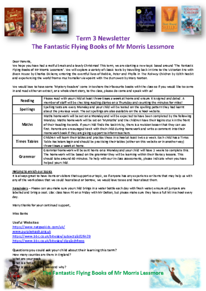Term 3 2019/20 – The Fantastic Flying Books of Mr Morris Lessmore