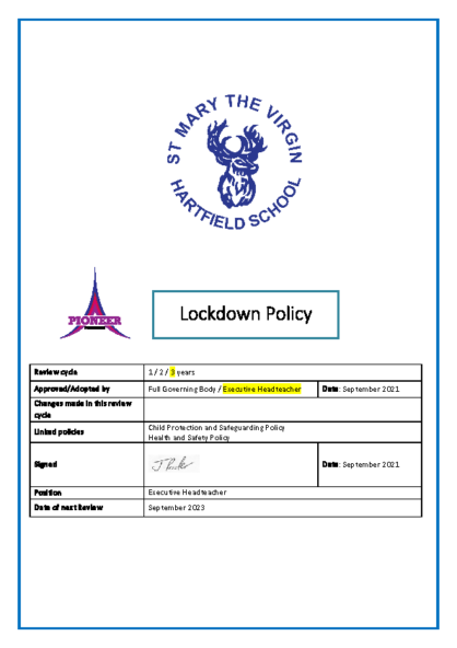 Lockdown Policy