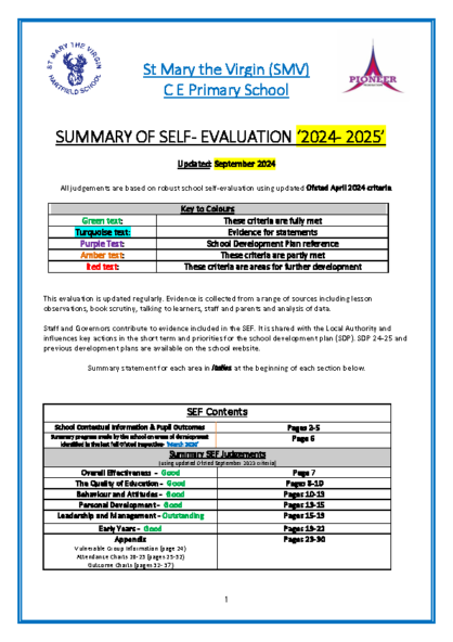 Self-Evaluation Form Sept 2024