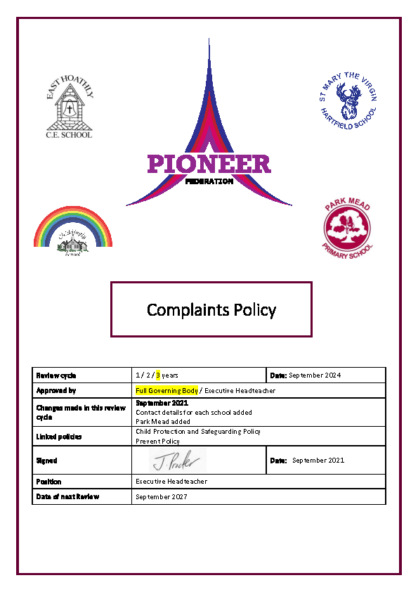 Complaints Policy