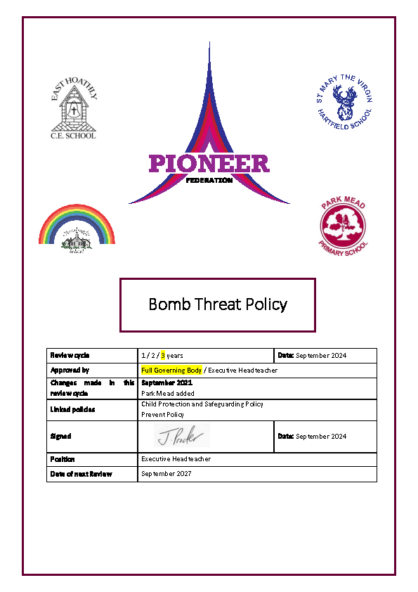 Bomb Threat Policy