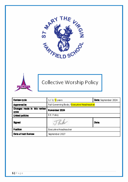 Collective Worship Policy