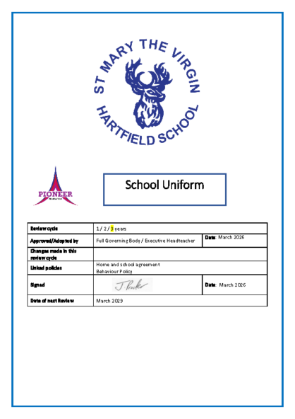School Uniform Policy