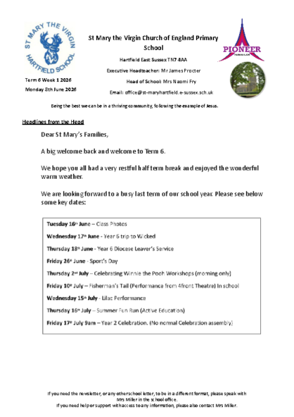 Newsletter T6W1