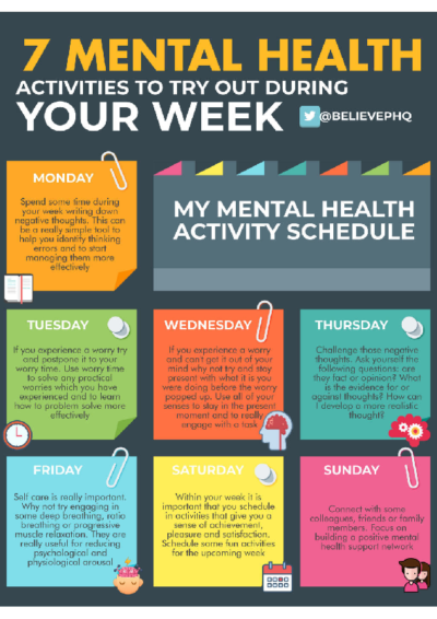 7 Mental Health Activities to Try Out During Your Week