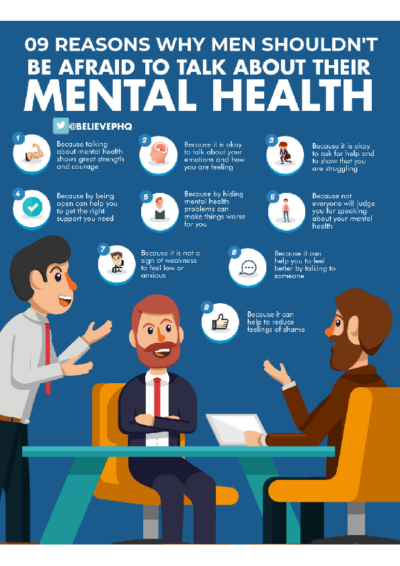 9 Reasons Why Men Shouldnt Be Afraid To Talk About Their Mental Health