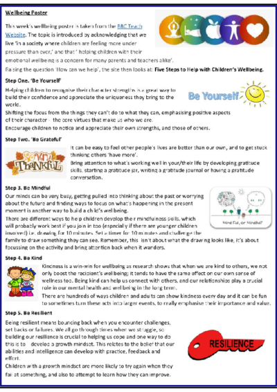 Five Steps to Help with Childrens Wellbeing