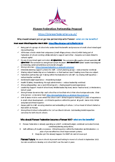 Pioneer Federation Partnership Proposal 2023