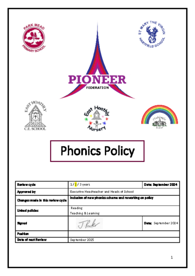 Phonics Policy