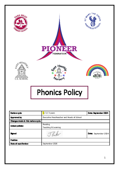 Phonics Policy