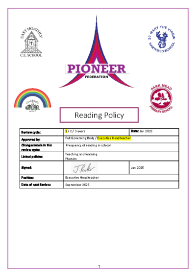 Reading Policy