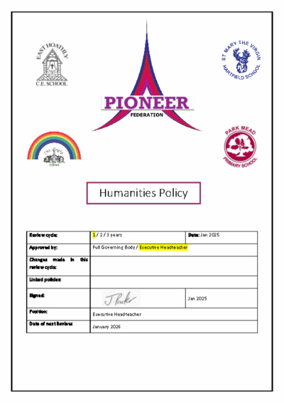 Humanities Policy