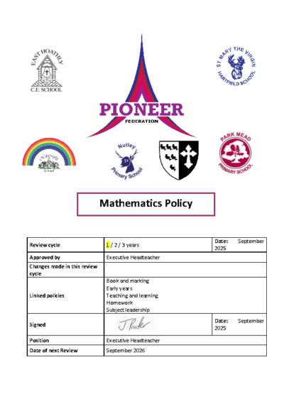 Mathematics Policy