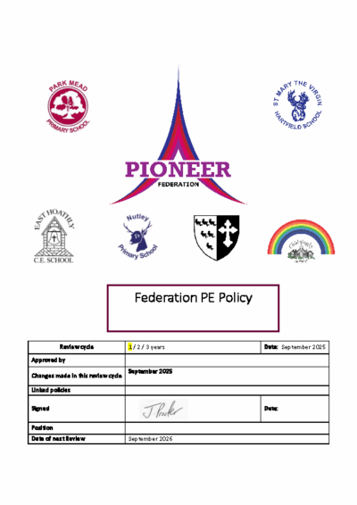 Physical Education Policy